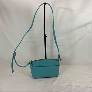 Nanette Lapore Turquoise Pebbled Leather Crossbody Bag | Gold Hardware NWOT